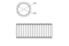Ubbink Air Excellent 50m 34C flexible 75 63 antimicrobiano