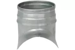 Injerto Ø 80mm - 80mm (90°) - Galvanizado (no SAFE)