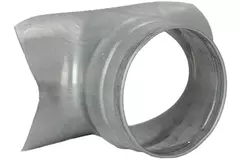 Injerto Ø 80mm - 80mm (90°) - Galvanizado (no SAFE)