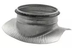 Injerto Ø 80mm - 80mm (90°) - Galvanizado